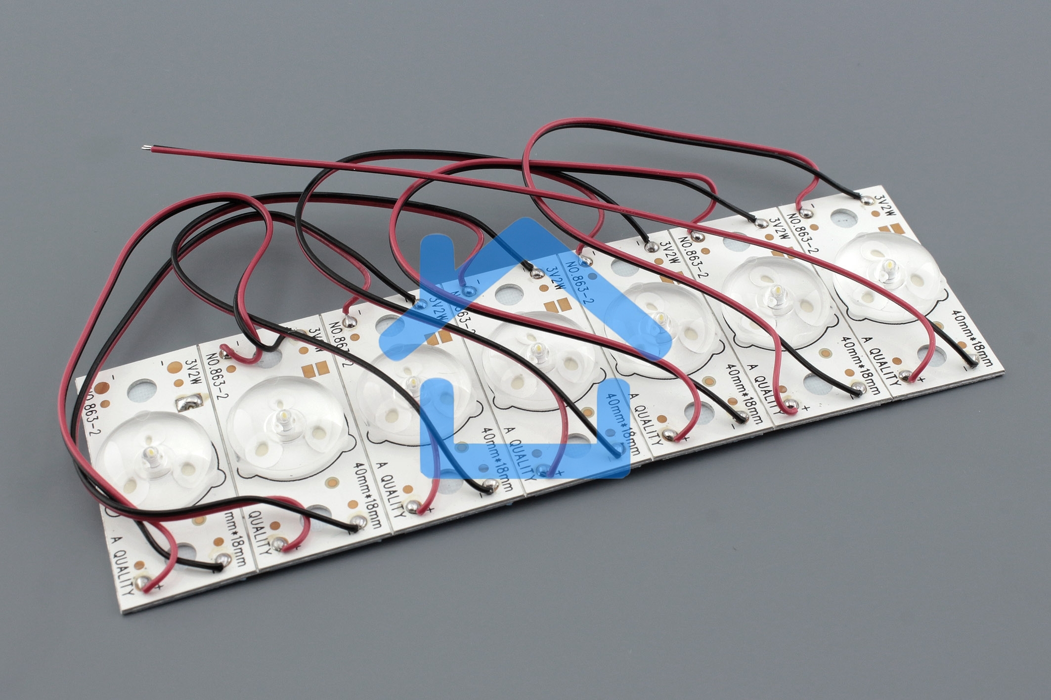 Светодиодная подсветка для телевизоров выпуклая линза 3V 2W (комплект 7шт)