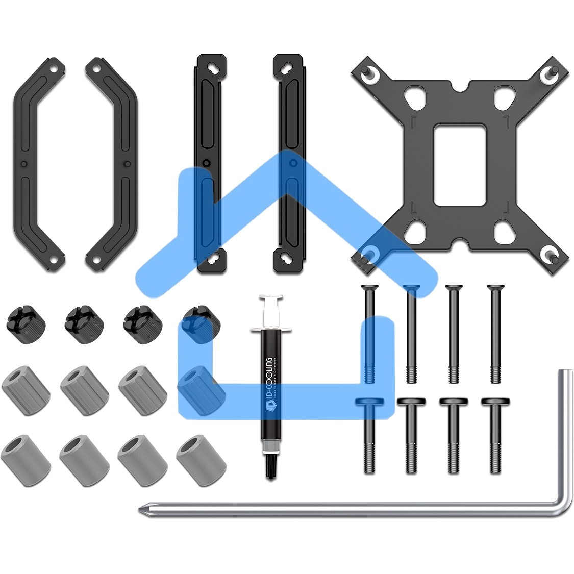 Кулер ID-COOLING IS-55 черный 120мм алюминий+медь 2000rpm 31.5db 4-pin 125W 55мм