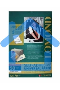 Самоклеящаяся бумага LOMOND универсальная для этикеток, A4, 5 делен. (210 x 57 мм), 70 г/м2, 50 листов.