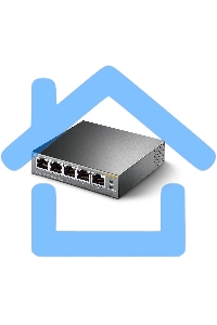 Коммутатор TP-Link SMBTL-SG1005P 5-портовый гигабитный настольный коммутатор с 4 портами PoE SMB 56W