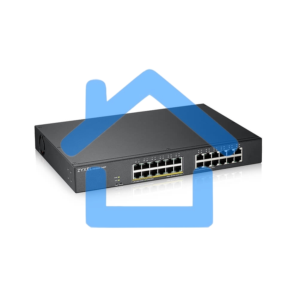 Коммутатор Zyxel GS1900-24EP-EU0101F 24G 12PoE+ 130W управляемый