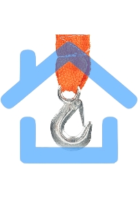 Трос буксировочный Rexant 2.5 т, 5 м, с двумя крюками, в чехле