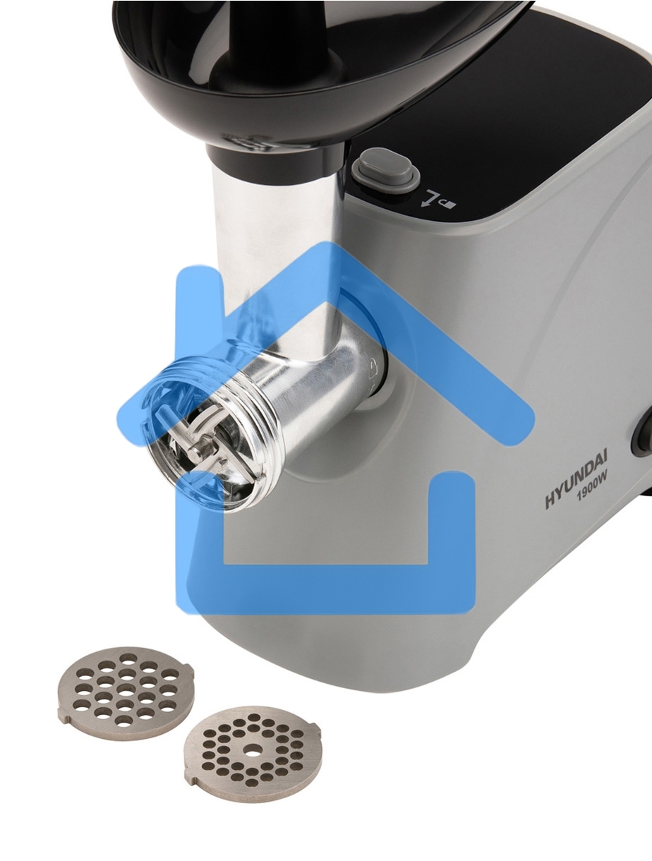 Мясорубка электрическая Hyundai HY-MG4391 1900Вт серый/черный