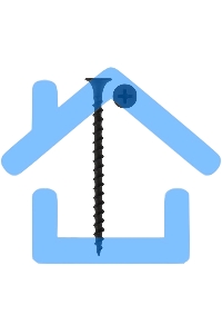 Саморез гипсокартон-металл KRANZ 3.5х55, пакет (50 шт./уп.)