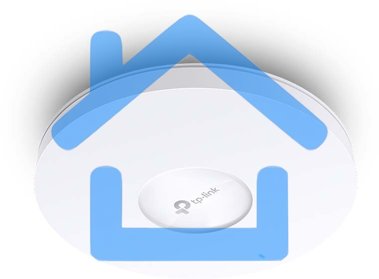 Точка доступа TP-Link 11AX dual-band ceiling access point, up to 1200 Mbit / s at 5 GHz and up to 574 Mbit / s at 2.4 GHz, 1 10/100/1000Mbps LAN port, support PoE 802.3at standard, support BSS coloring, Seamless Roaming, Mesh, Band Steering, Airtime Fairn