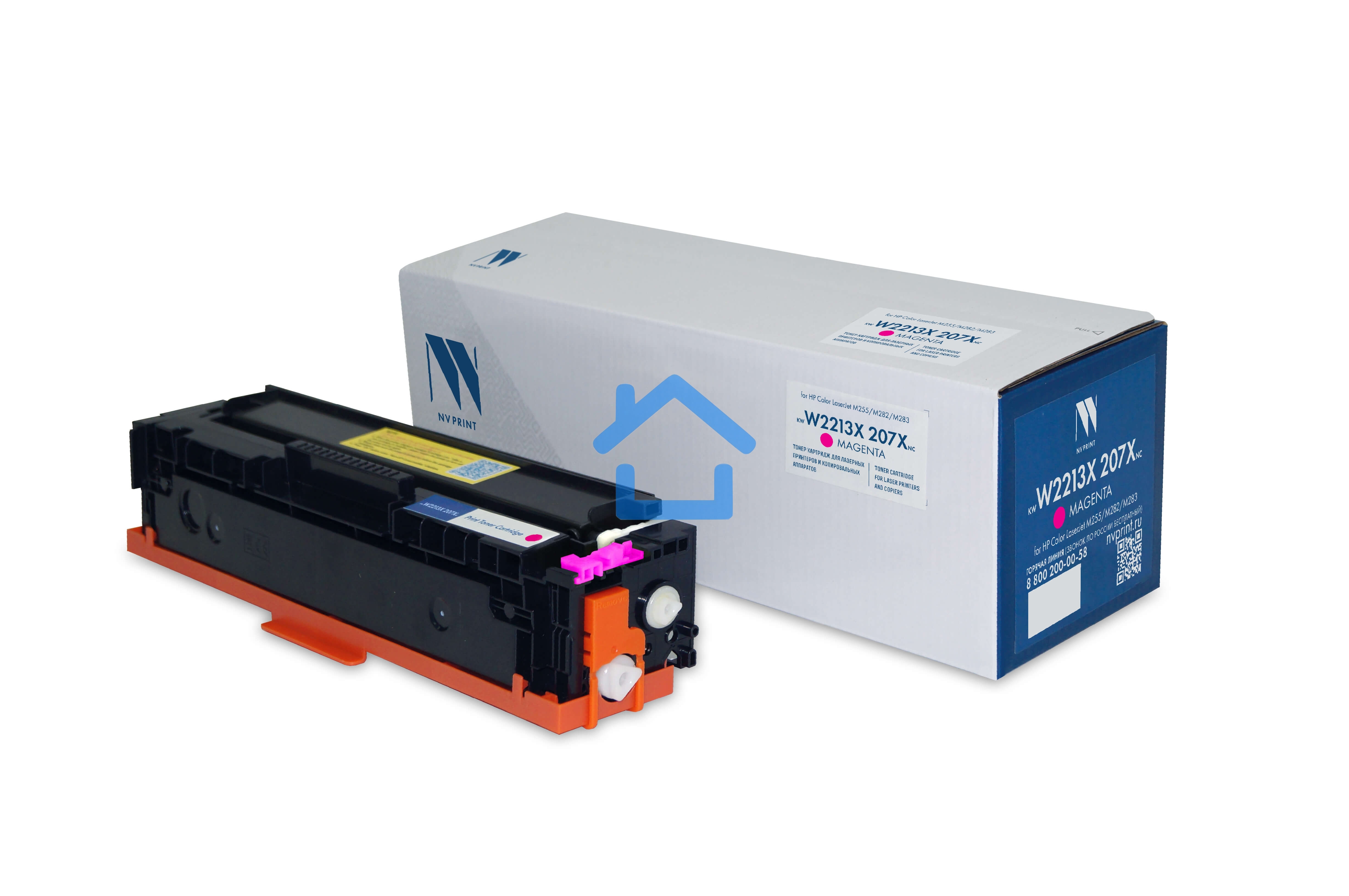 Картридж лазерный NVP совместимый NV-W2213X 207X Magenta (БЕЗ ЧИПА) для HP Color LaserJet M255/M282/M283 (2450k)
