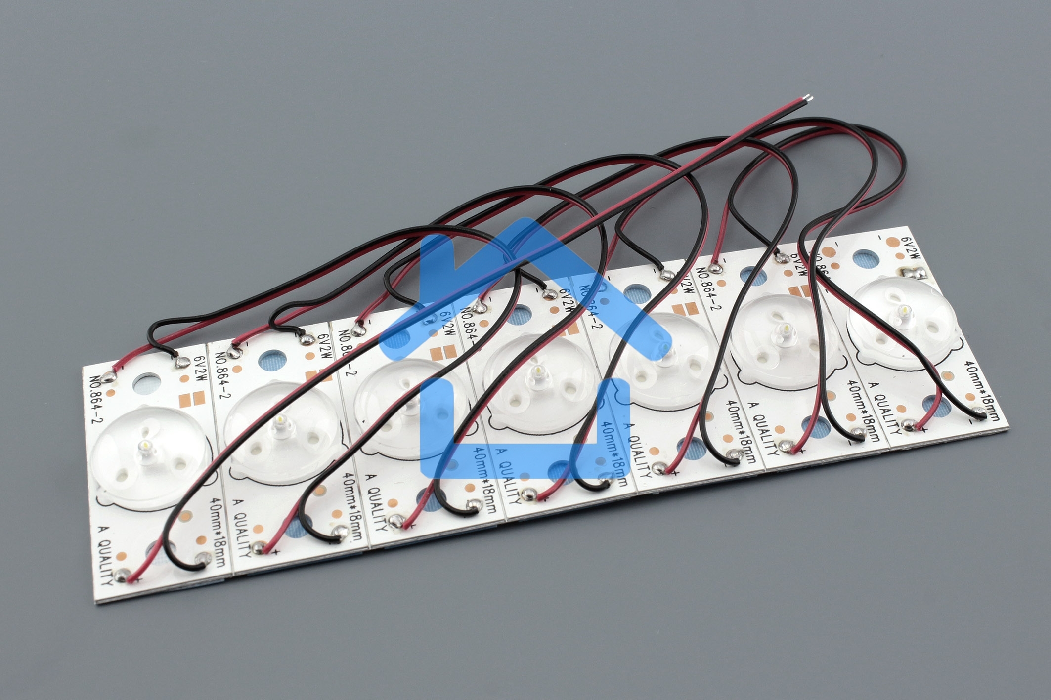 Светодиодная подсветка для телевизоров выпуклая линза 6V 2W (комплект 7шт)