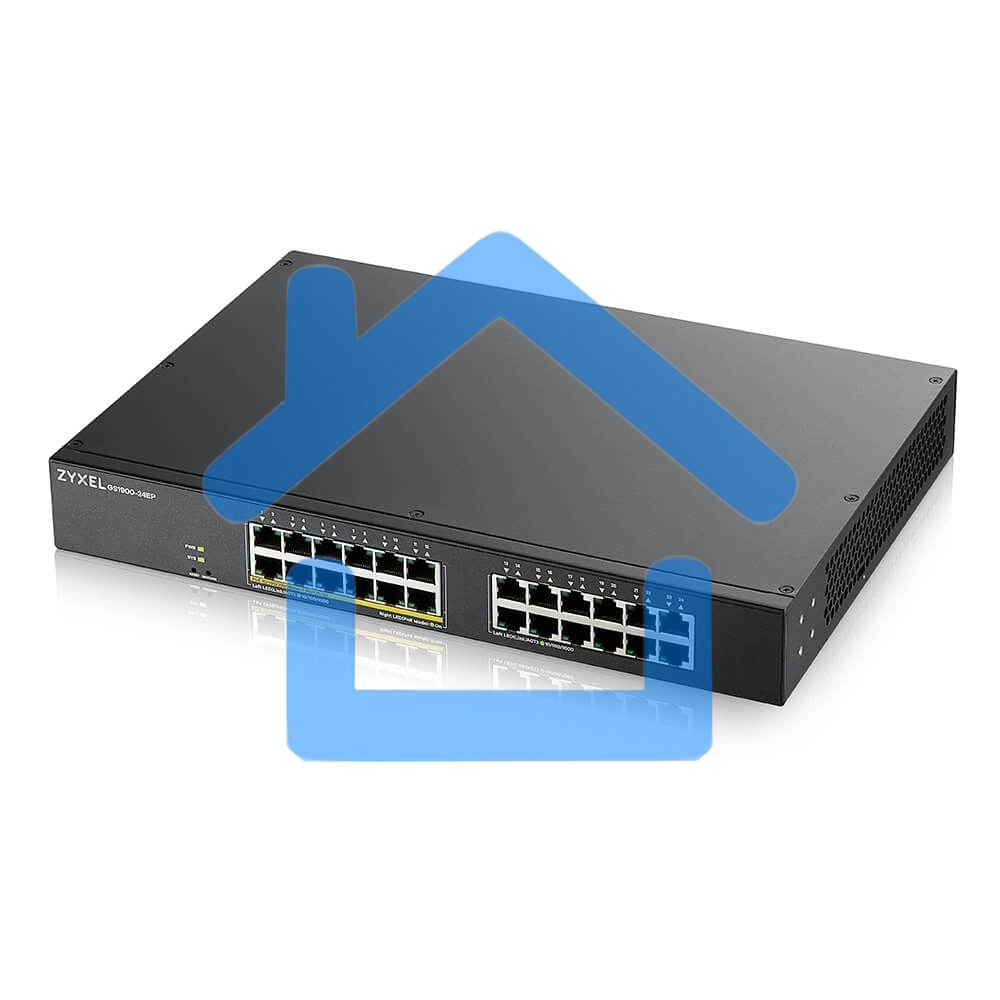 Коммутатор Zyxel GS1900-24EP-EU0101F 24G 12PoE+ 130W управляемый