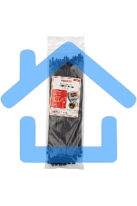 Хомут-стяжкa нейлоновая с тройным замком Rexant 300x4,8 мм, черная, упаковка 100 шт.