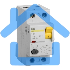 Выключатель дифференциального тока (УЗО) 2п 16А 30мА тип AC ВД1-63 ИЭК MDV10-2-016-030