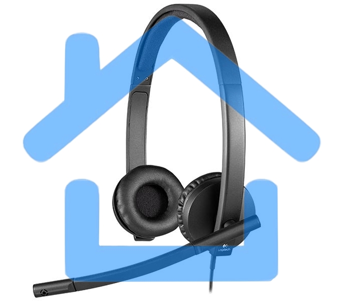 Наушники Logitech Headset H570E USB 981-000575 Stereo OEM