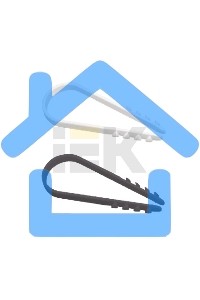 Дюбель-хомут 5-10мм d=5мм для круглого кабеля нейлон черный (уп.100шт) ИЭК UHH36-5-10-100