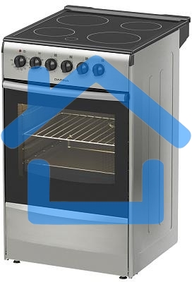Плита электрическая Darina 1B EC 341 606 silver серебристый/черный, конфорок 4 шт, духовка 50 л, 50 см x 85 см x 56 см