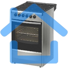 Плита электрическая Darina 1B EC 341 606 silver серебристый/черный, конфорок 4 шт, духовка 50 л, 50 см x 85 см x 56 см