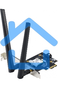 Сетевой адаптер ASUS PCE-AX1800 WIFI 802.11ax, 2402 + 574Mbpsб PCI-E Adapter, 2 антенны; 90IG07A0-MO0B00
