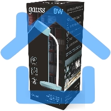 Светильник настольный Gauss Qplus модель GTL602 8W 600lm 4000K 170-265V бирюзовый диммируемый LED 1/8