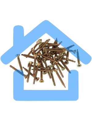 Саморез оконный KRANZ сверло, 3.9х35, желтый цинк, упаковка поставщика ( 8 000 шт. )