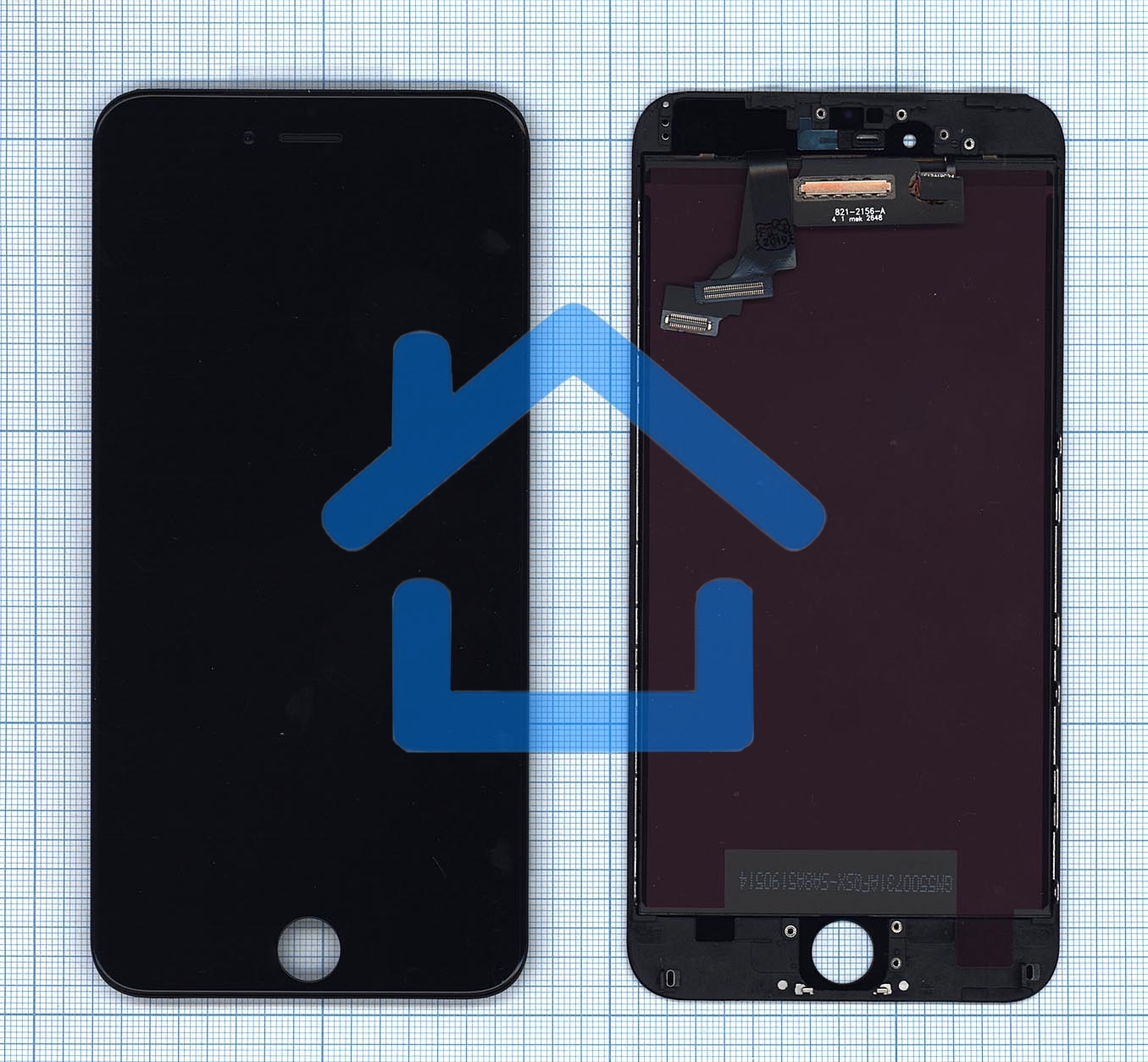 Дисплей для Apple iPhone 6 Plus в сборе с тачскрином (AAA) черный