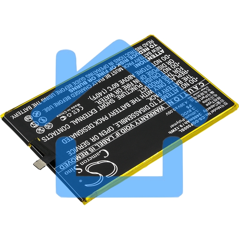 Аккумулятор CameronSino CS-DGF500SL Y200 для DOOGEE F5 3.8V / 2400mAh / 9.12Wh