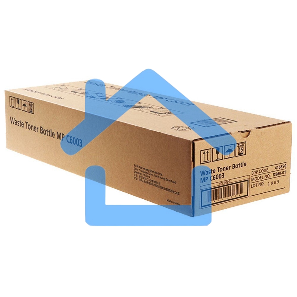Бутыль для отработанного тонера Ricoh тип MP C6003 Waste Toner Bottle MP C6003 (416890), ресурс 100000 отп., для Aficio MP C2003SP/C2503SP/C2003ZSP/C2503ZSP/C3003/C3503/C4503/C5503/C6003/C2011SP