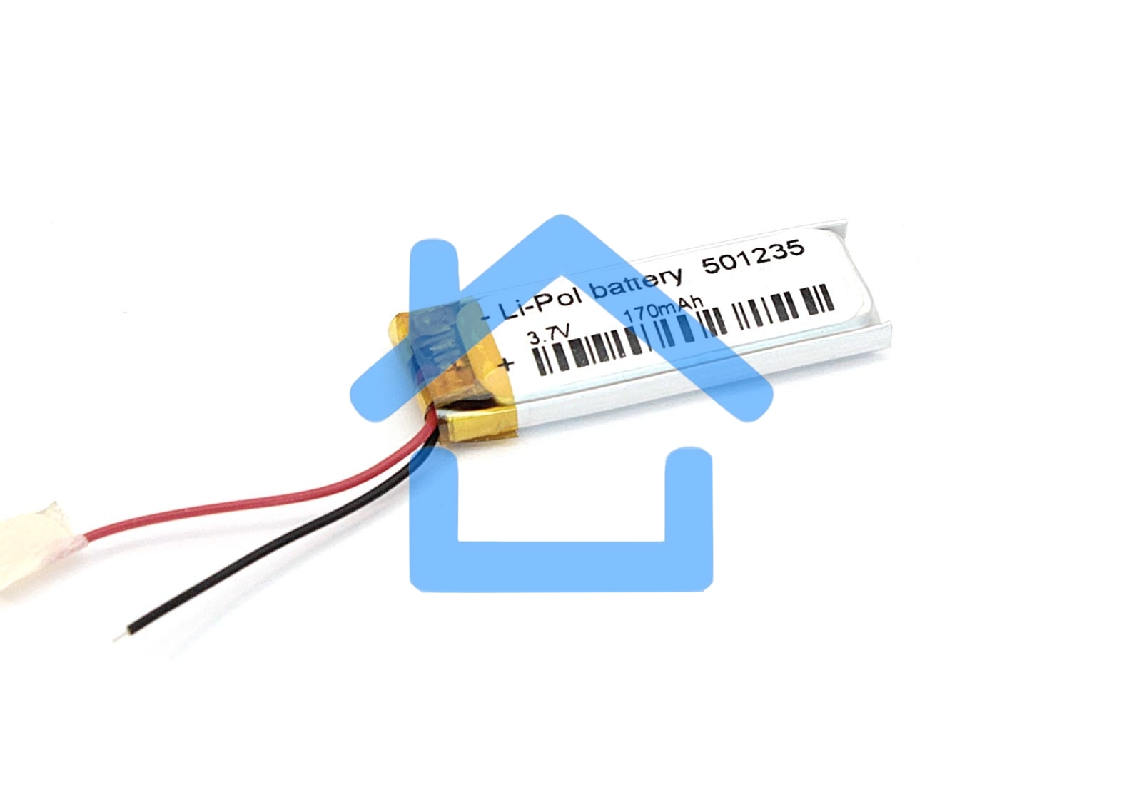 Аккумулятор Li-Pol (батарея) 5*12*35мм 2pin 3.7V/170mAh