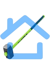 Кувалда, 9000 г, фибергласовая обрезиненная рукоятка Сибртех