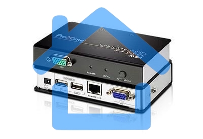 Переключатель ATEN CE700A-D(AT-G) Удлинитель, SVGA+KBD+MOUSE USB ATEN, 150 метр., HD-DB15+USB A-тип, Female, c KVM-шнуром USB 1.8м, Б.П. 220> 5.3V