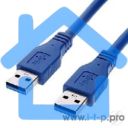 Кабель Gembird/Cablexpert Pro CCP-USB3-AMAM-6, AM/AM, 1.8м, экран, синий