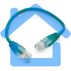 Патч-корд UTP Cablexpert кат.5e 0.25м, литой, многожильный, зеленый