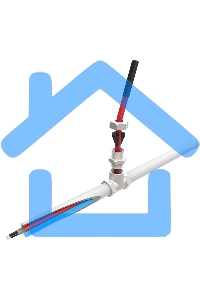 Греющий саморегулирующийся кабель (в трубу) 10HTM2-CT ( 8м/80Вт) Rexant