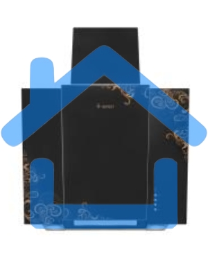 Вытяжка наклонная Gefest ВО 3603 К19 черный/золотистый, 60 см, 550 куб. м/ч, 76 дБ