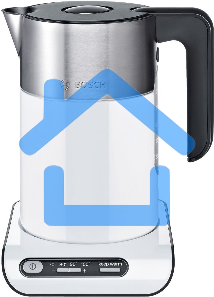 Чайник электрический Bosch TWK8611P 1.5л. 2400Вт белый/серебристый (корпус: нержавеющая сталь)