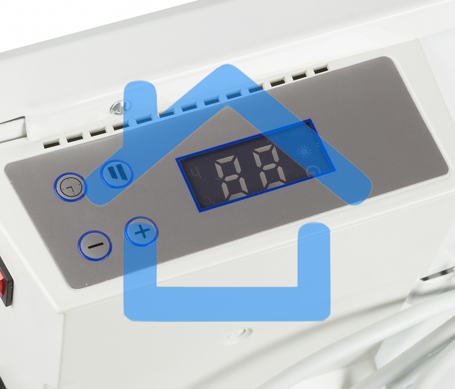 Конвектор Ресанта ОК-2000Е белый, 2000 Вт, 20 м2, термостат, дисплей