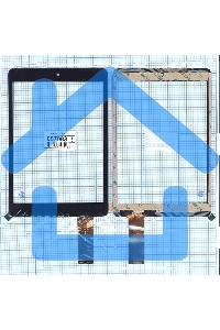 Сенсорное стекло (тачскрин) NJG078009AEG0B. черное