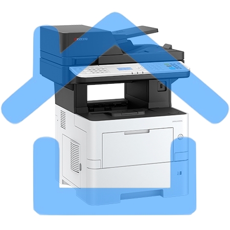 МФУ лазерное Kyocera ECOSYS MA4500fx (110C123NL0), A4, ч/б, печ. до 45 стр/мин., скан. до 60 стр/мин. (ч/б) 40 стр/мин (цвет), 1200 x 1200 dpi (печать) 600x600dpi (скан.), USB, RJ-45, Air Print, Mopria