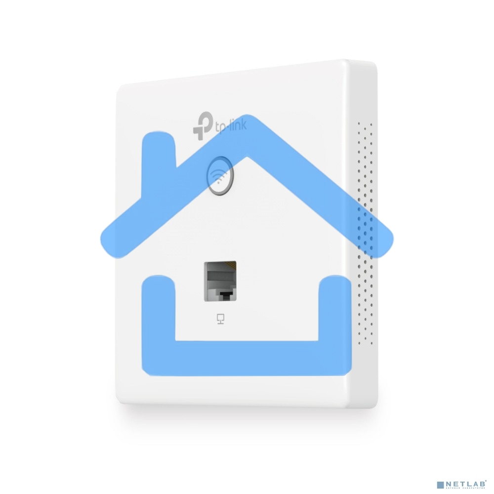 Точка доступа TP-Link Omada AC1200 wireless MU-MIMO Gigabit wall-plate Access Point, 1 Gigabit downlink port, 1 gigabit uplink port, 802.3af/at PoE in, wall plate mounting, support standalone mode and controlled by Omada SDN controller (Software/hardware/
