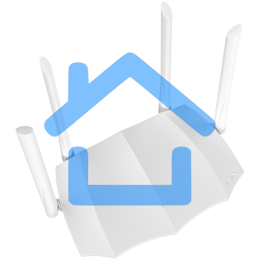 Маршрутизатор Tenda AC5 1200Mbps 11AC wave2Router, MU-MIMO,1Ghz CPU，4X5dbi Antennas, 1X100Mbps WAN, 3x100Mbps LAN,WiFi On/Off Switch,Universal Rep