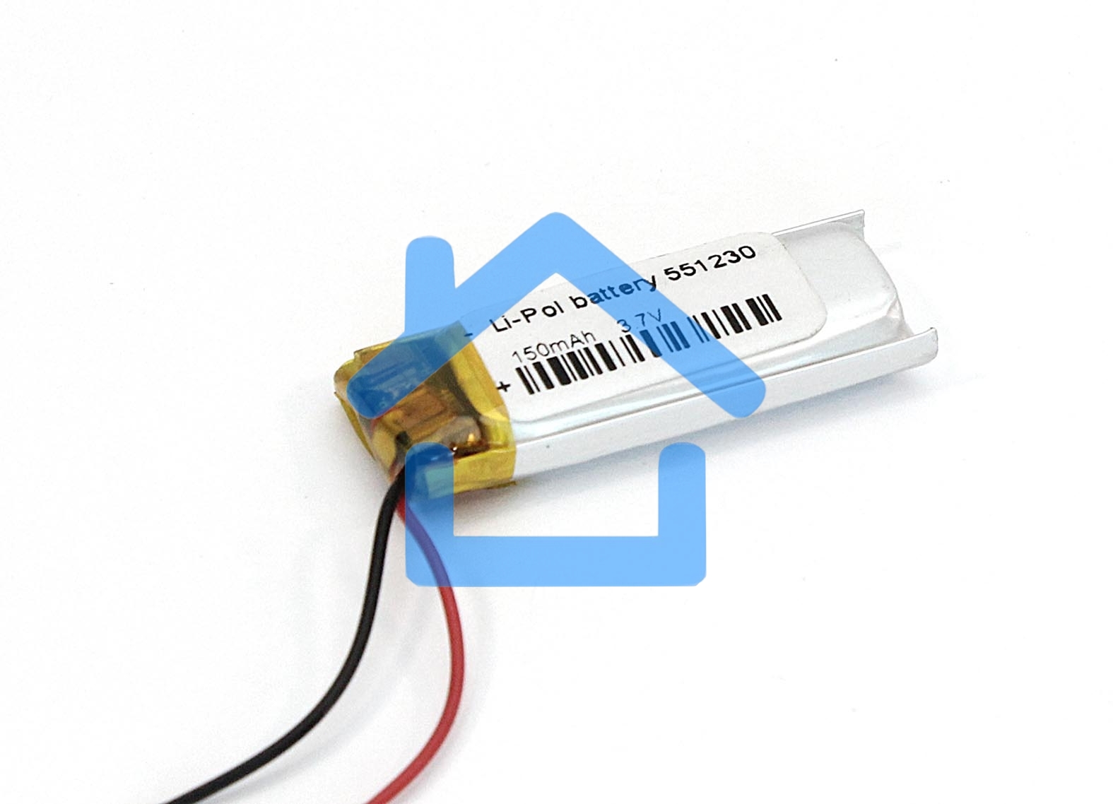 Аккумулятор Li-Pol (батарея) 5.5*12*30мм 2pin 3.7V/150mAh