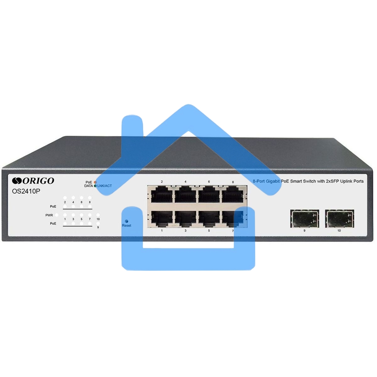 Коммутатор Origo OS2410P/120W OS2410P/120W/A1A 8x1Гбит/с 2SFP 8PoE 120W настраиваемый