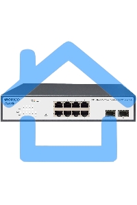 Коммутатор Origo OS2410P/120W OS2410P/120W/A1A 8x1Гбит/с 2SFP 8PoE 120W настраиваемый