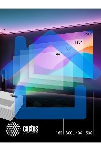 Проектор Cactus CS-PRM.01WT.Full HD LCD 19000Lm LS 700Lm ANSI (1920x1080) 2500:1 ресурс лампы:50000часов 2xUSB typeA 2xHDMI 1.8кг