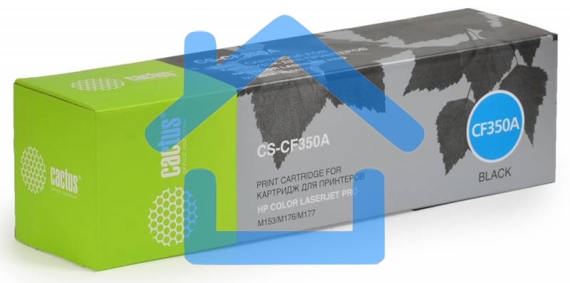 Картридж лазерный Cactus CS-CF350A черный (1300 стр.) для HP M176/M177