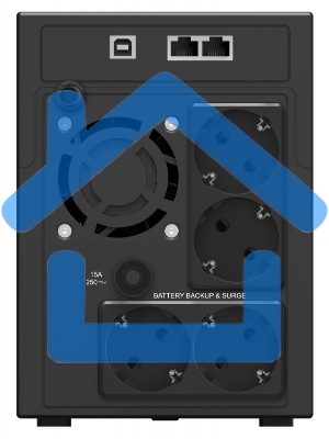 Источник бесперебойного питания Ippon Smart Power Pro II Euro 2200 1200Вт 2200ВА черный