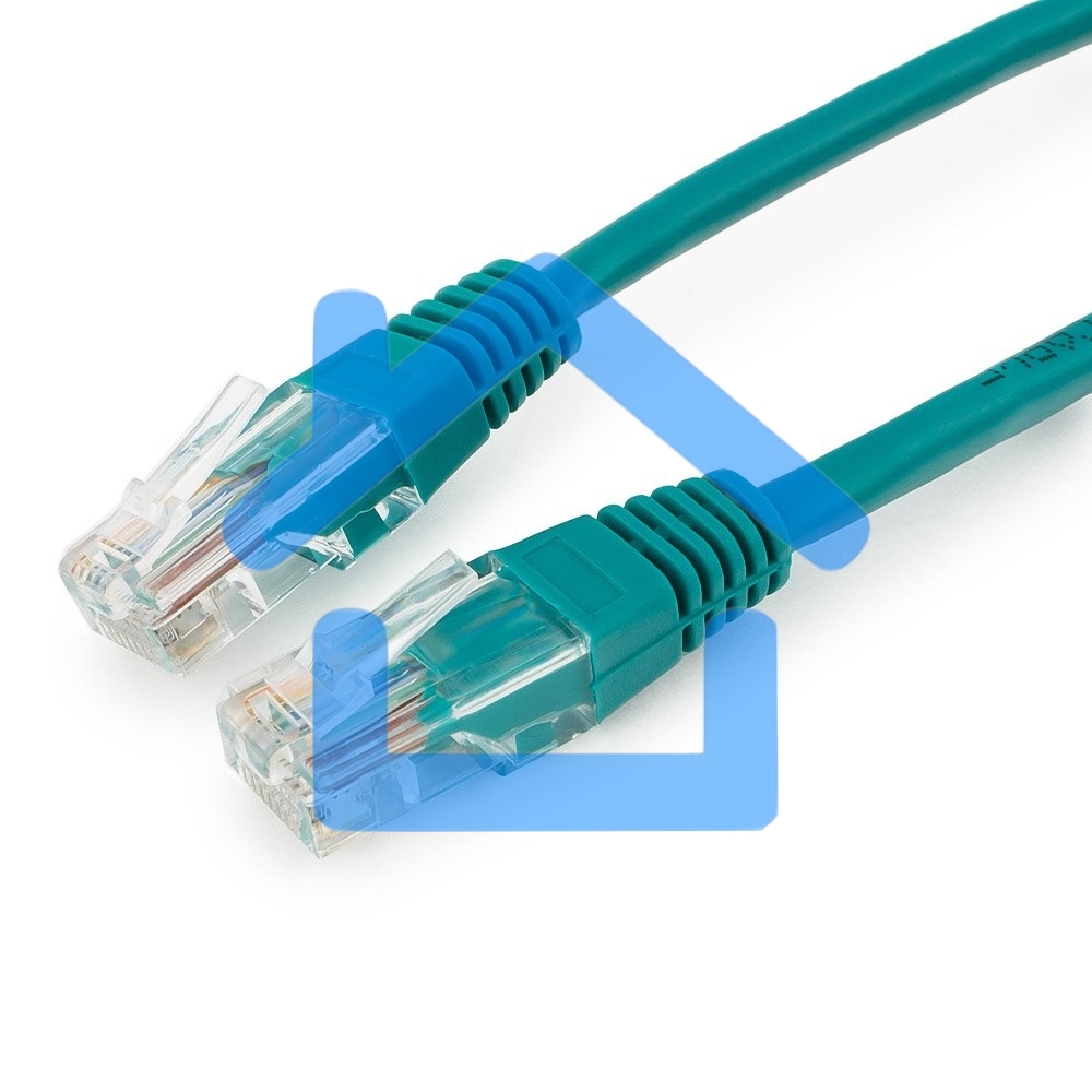 Патч-корд UTP Cablexpert кат.5e 0.25м, литой, многожильный, зеленый