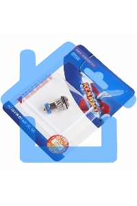 Кнопка антивандальная Ø12 Фикс (2с) ON-OFF выпуклая (A12-B2) Rexant (в упак. 1шт.)