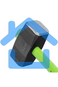 Кувалда, 9000 г, фибергласовая обрезиненная рукоятка Сибртех