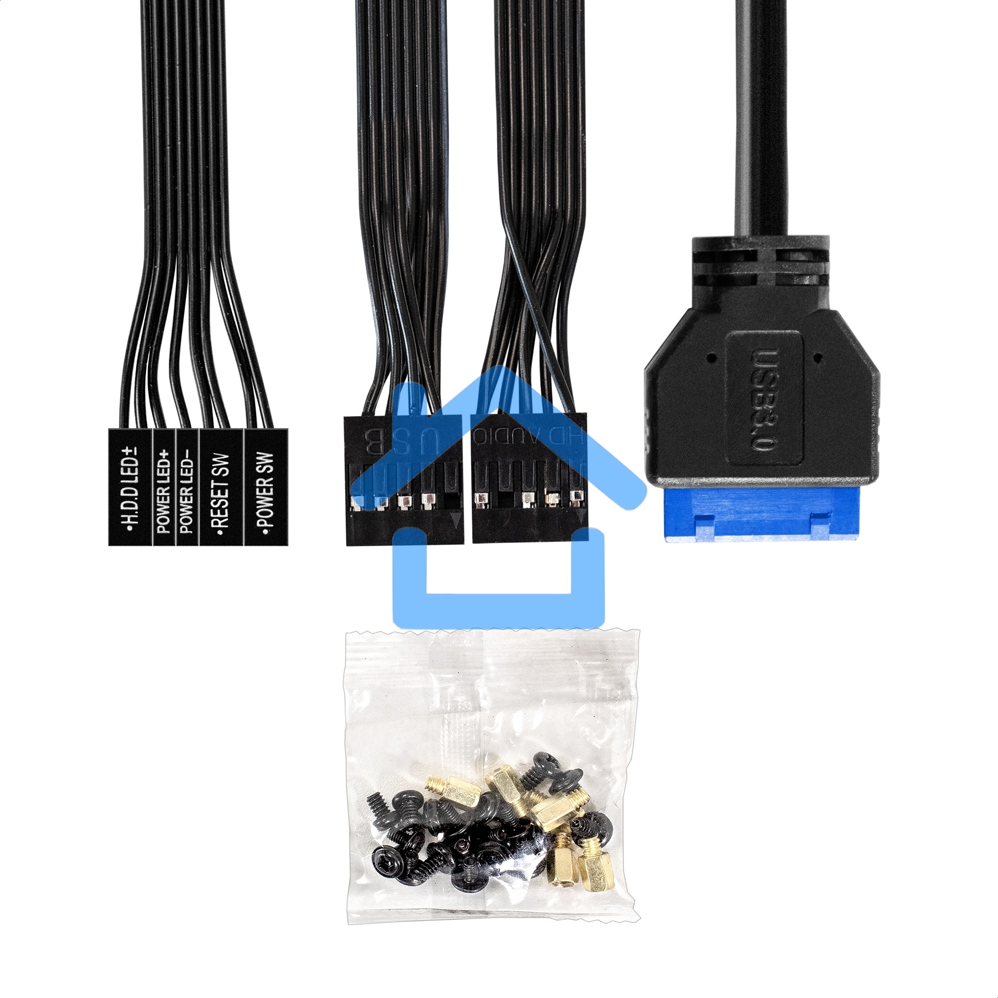 Компьютерный корпус Minitower ExeGate BAA-403U-AAA350 (mATX, БП AAA350 с вент. 8см, 1*USB/1*USB 3.0, HD Audio, черный)