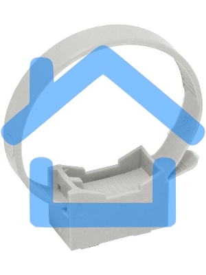 Держатель хомутный для труб со стяжкой d32-63 CFF2 сер. ИЭК CTA10MP-CFF263-K41-100