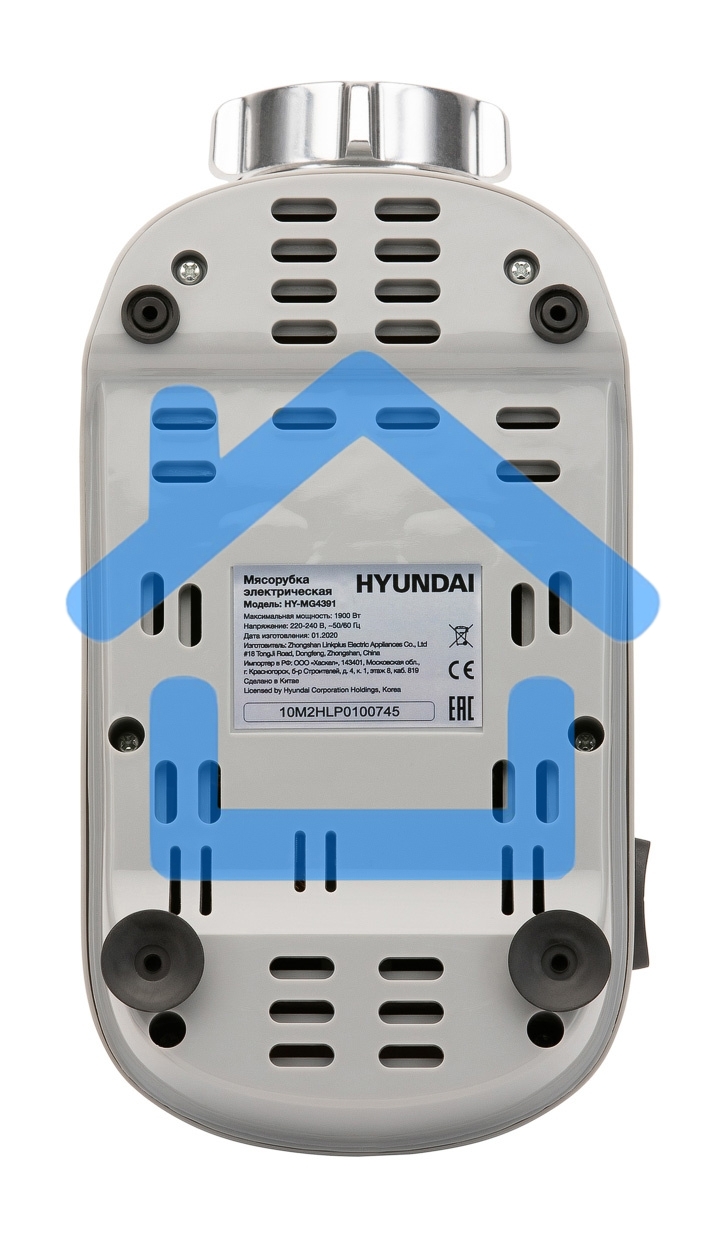 Мясорубка электрическая Hyundai HY-MG4391 1900Вт серый/черный