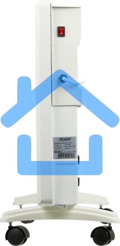 Конвектор Ресанта ОК-2000Е белый, 2000 Вт, 20 м2, термостат, дисплей